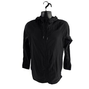 Lululemon Black Lightweight Zip Up‎ Jacket Women's Size 6 w4bets seek the sky